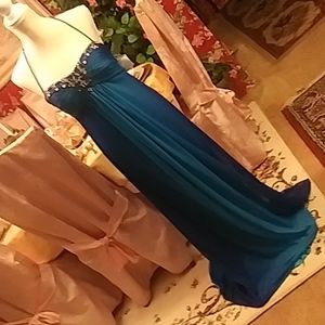 long after five blue dress